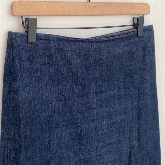 GAP blue jean midi skirt, Size 2 - Picture 2 of 10